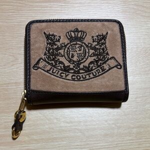 Juicy Couture Brown and Black Crest Wallet